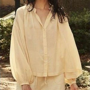 Doen Jane Blouse Nutmilk sz Small NWT